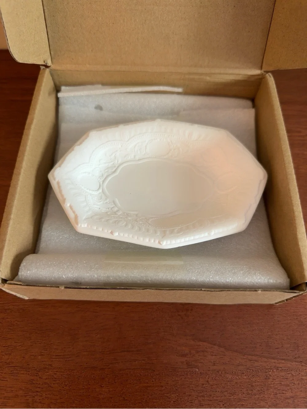 NIB White Henna Lace Jewelry Ring Dish Trinket Tray 5